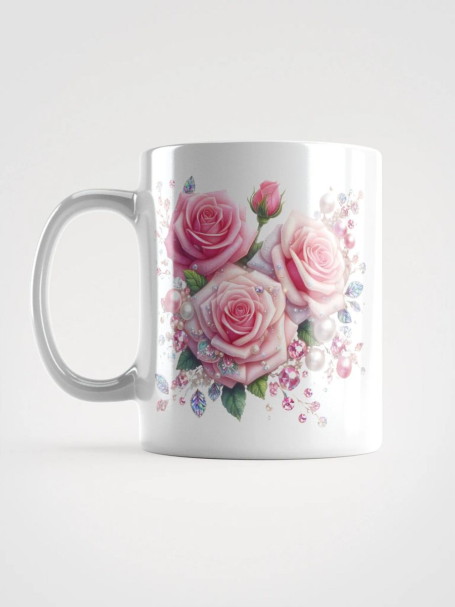 Roses Mug, Floral Mug, Rose Valentine's Day Mug, Pink Rose Teacup, Botanical Mug Floral Decor, Gift for Girlfriend Mom Nana Gigi product image (16)