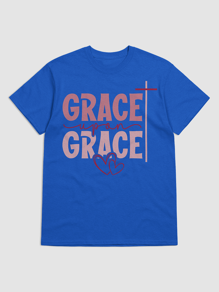 Grace Upon Grace Cross Heart T-Shirt product image (6)