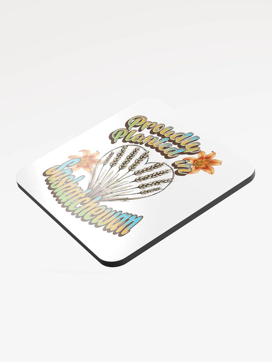 Proudly Planted In Saskatchewan Pride Glossed Coaster product image (4)