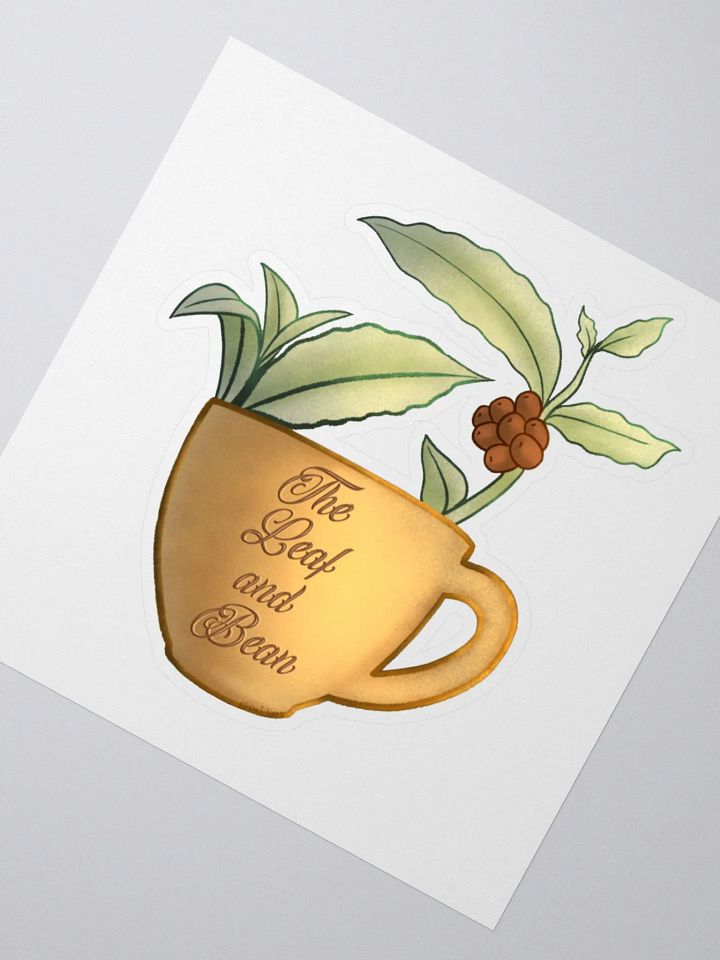 The Leaf and Bean Logo Sticker product image (2)