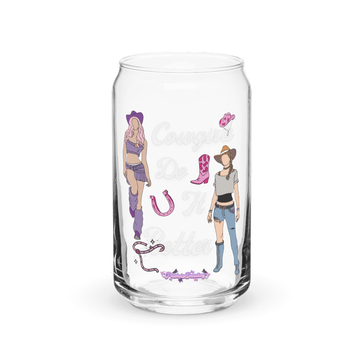 Cowgirls Do It Better Glass Can product image (2)