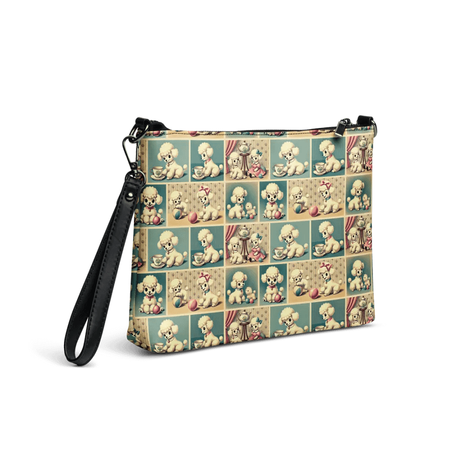 Retro Poodle Puppy Crossbody Bag - Vintage-style Purse product image (4)