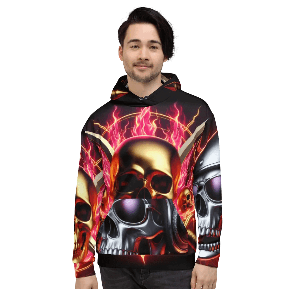 Reign of Fire - Unisex Skull Hoodie #39 product image (2)
