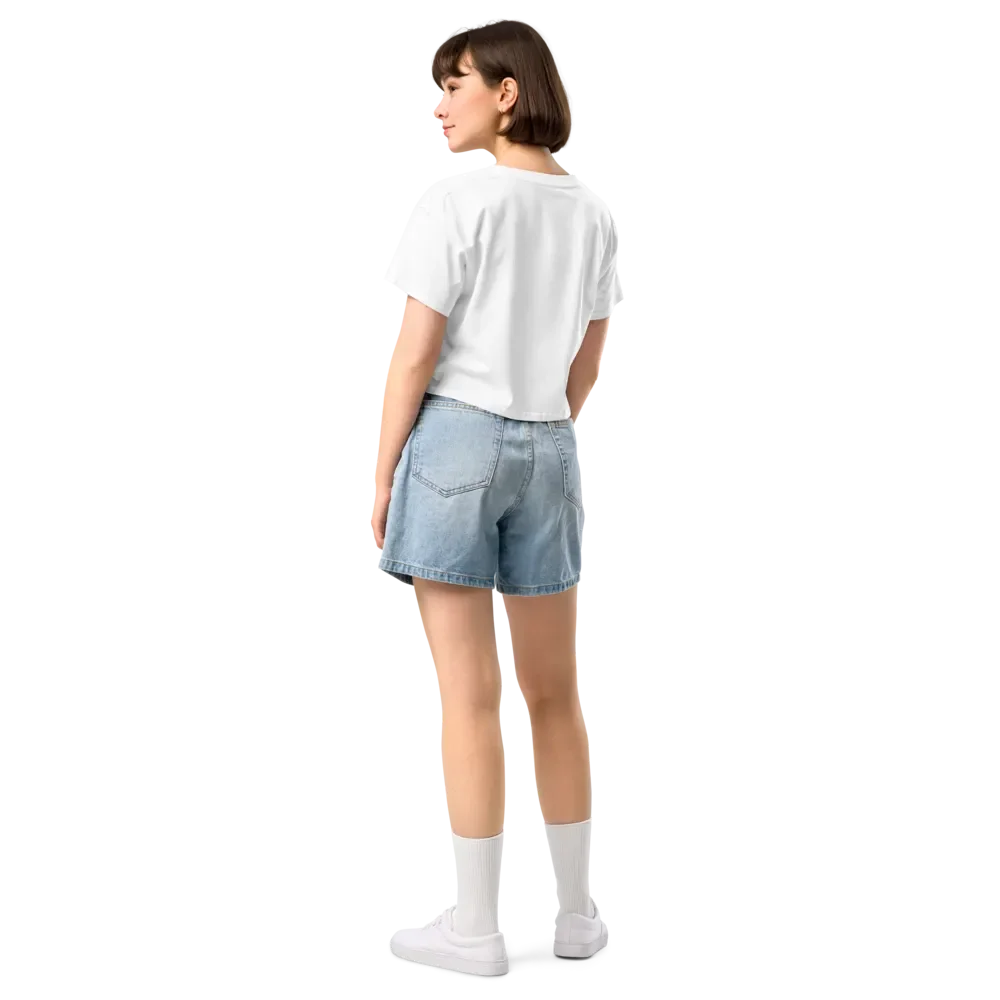 Premium Crop Top with Navy Logotype product image (11)