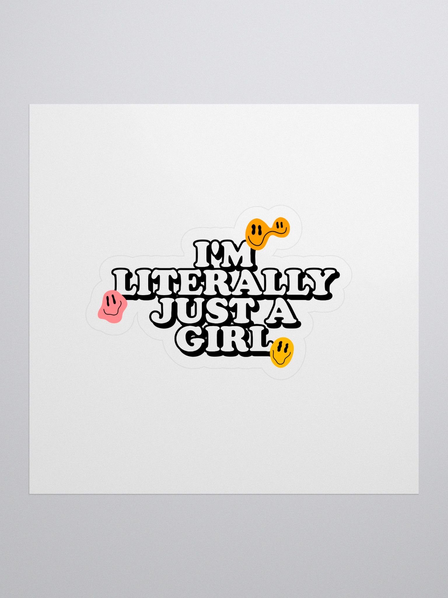 "Just a Girl" Sticker product image (1)