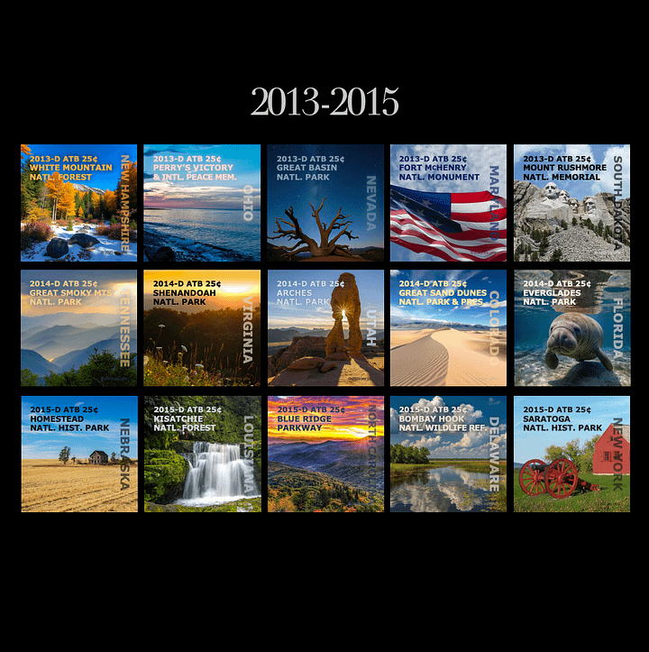 2010-2021 / Denver / America the Beautiful Quarters / Printable Picture Cards product image (2)