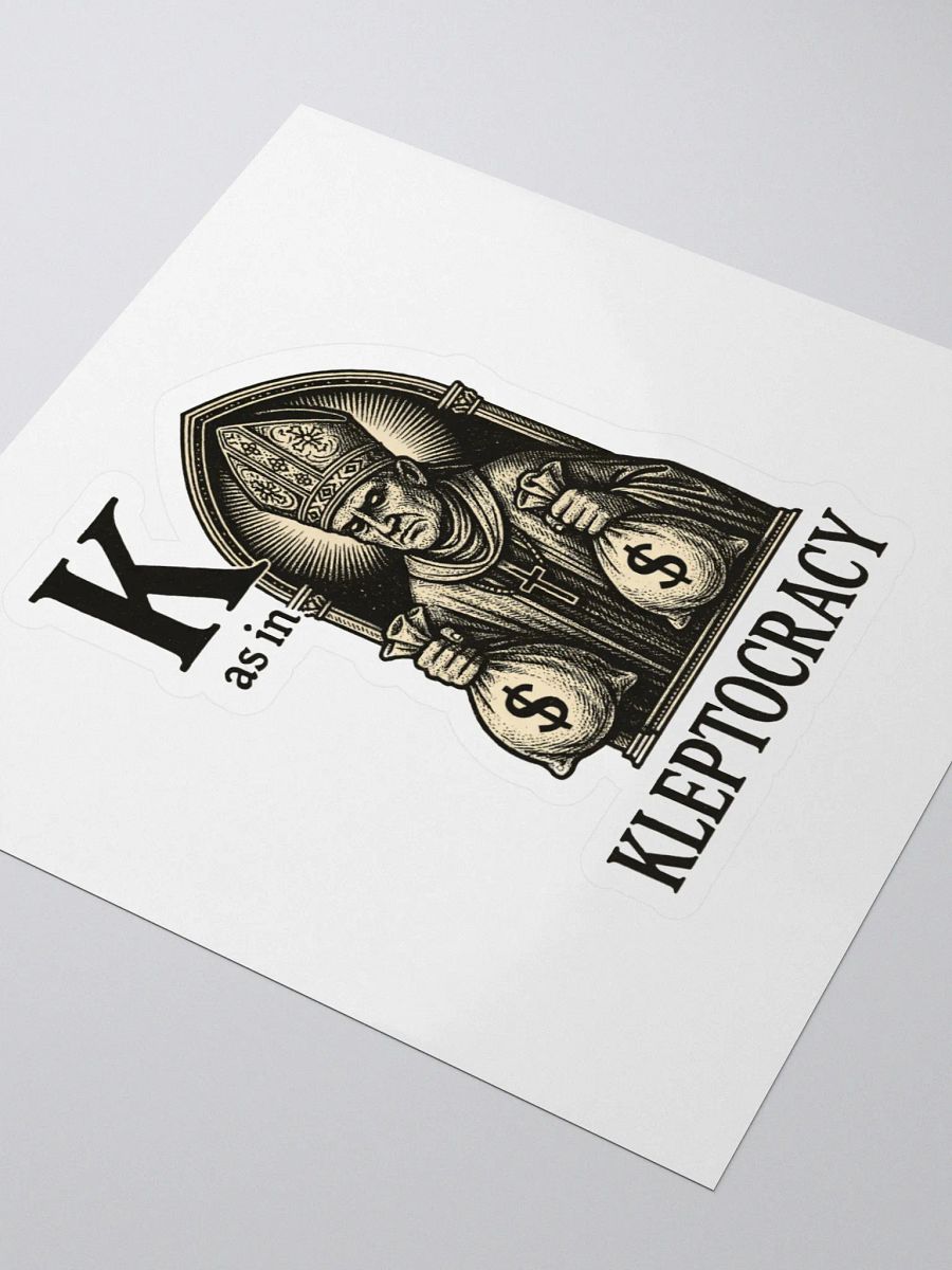 K as in kleptocracy sticker product image (3)