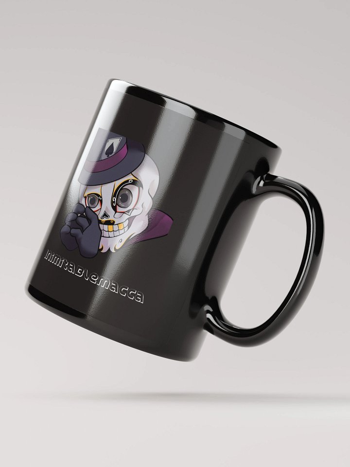 Macca's Ban and sus emote on black mug product image (2)