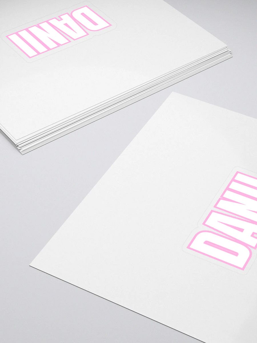 DANII WHITE PINK STICKER product image (14)