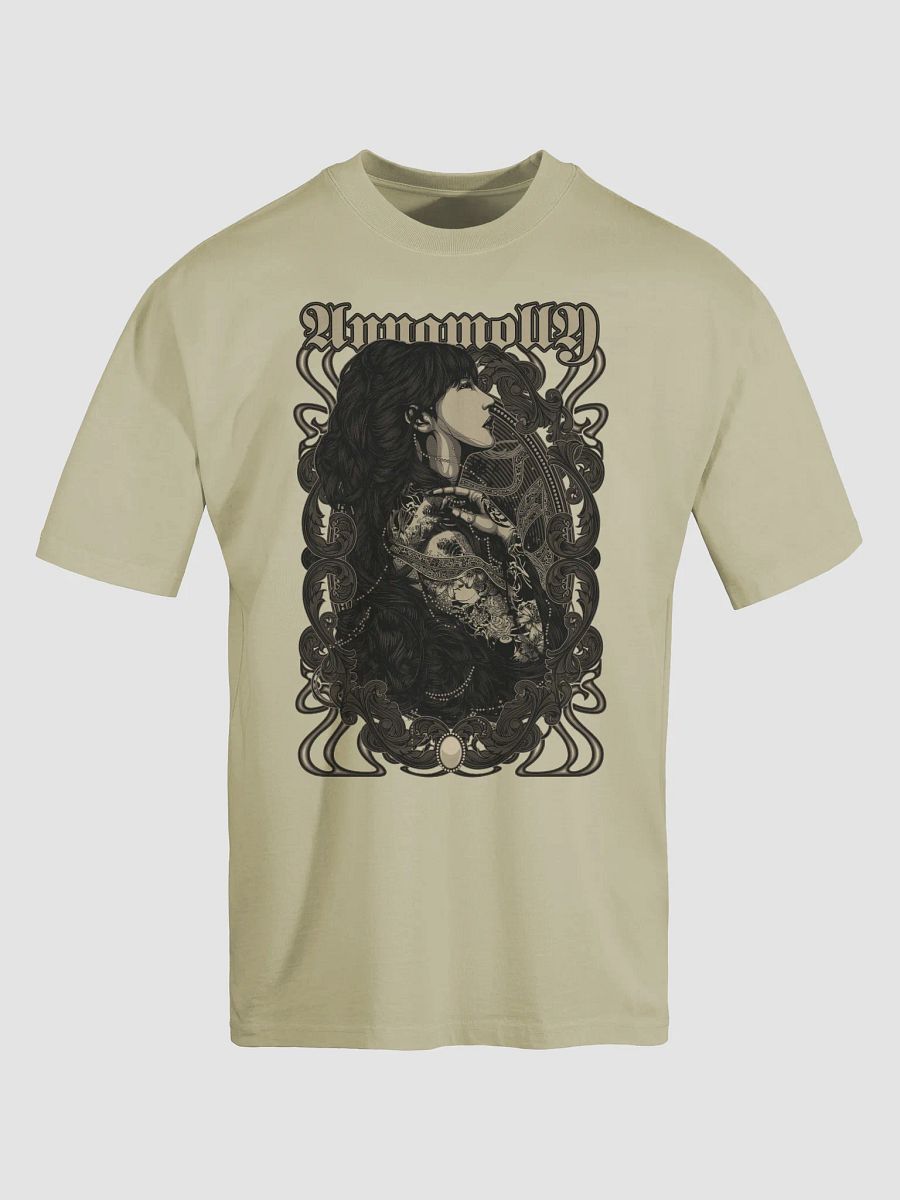 Annamolly Art Nouveau Tattoo T-Shirt – Intricate Gothic Floral Design product image (1)