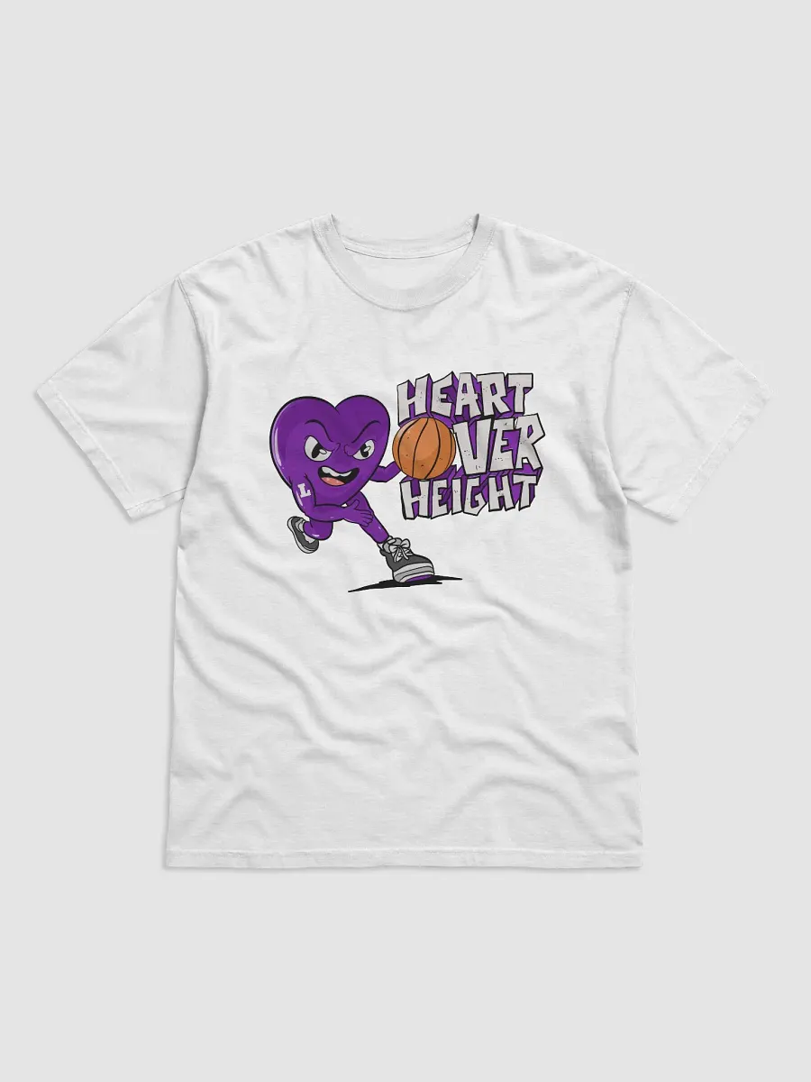 Heart Over Height Basketball T-Shirt in Purple product image (1)