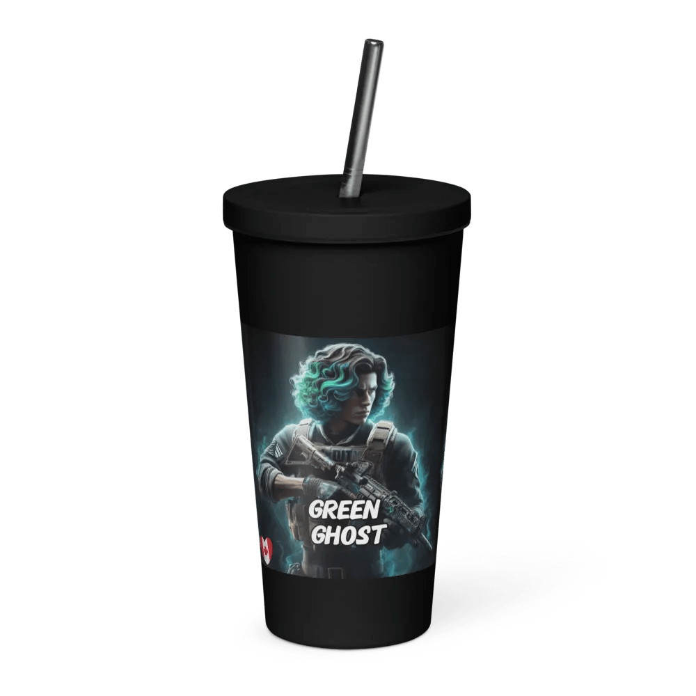 GREENGHOT- Stainless Steel cup with straw product image (1)