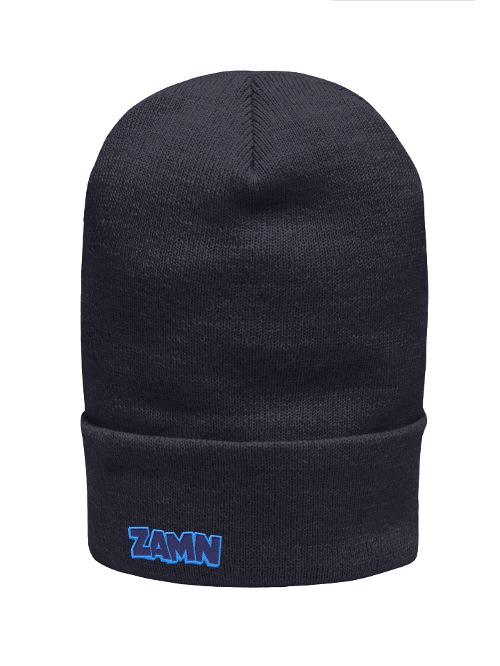ZAMN Logo Beanie: Blue product image (1)