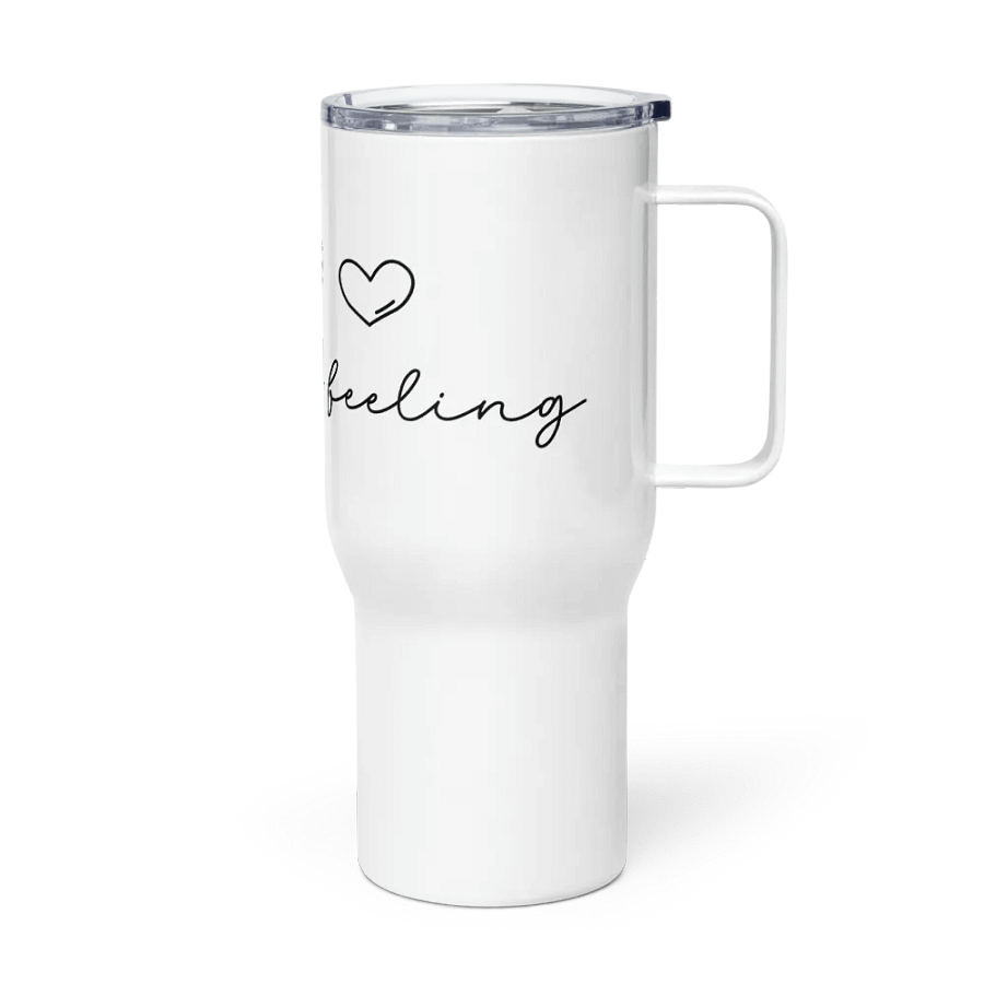 That Sober Feeling, Minimal & Elegant Sobriety Travel Mug With Handle product image (3)