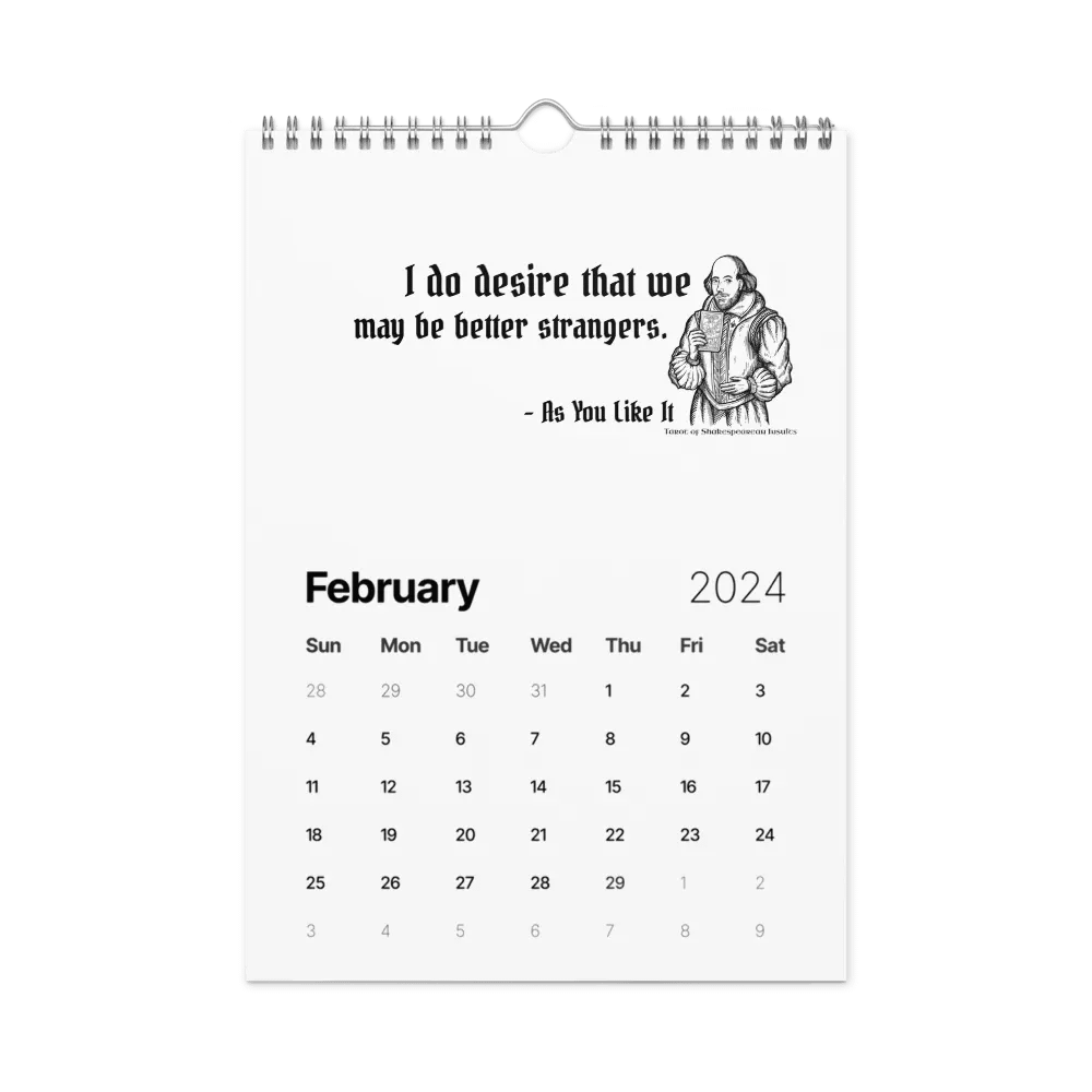 Tarot of Shakespearean Insults Calendar 2024 product image (8)