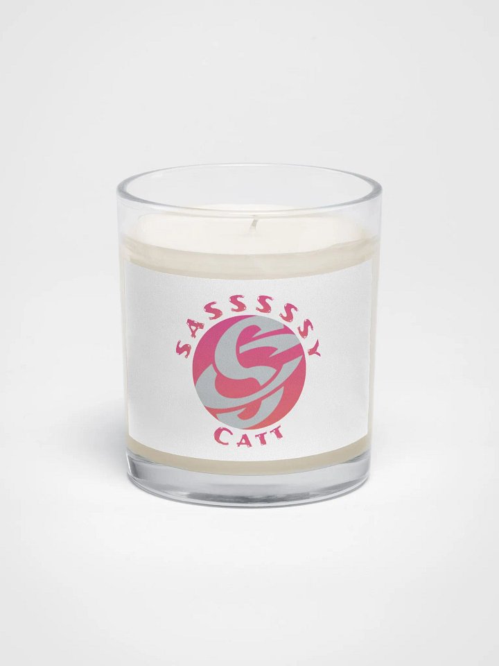 SasssssyCatt's Logo 2025 with Pink/Orange on Soy Candle product image (1)