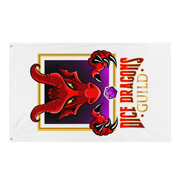 Dice Dragons Guild Vertical Flag product image (1)