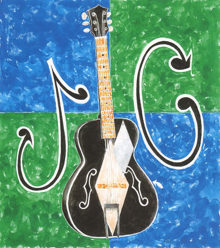 Guitar for Jonny & Cassie print product image (1)