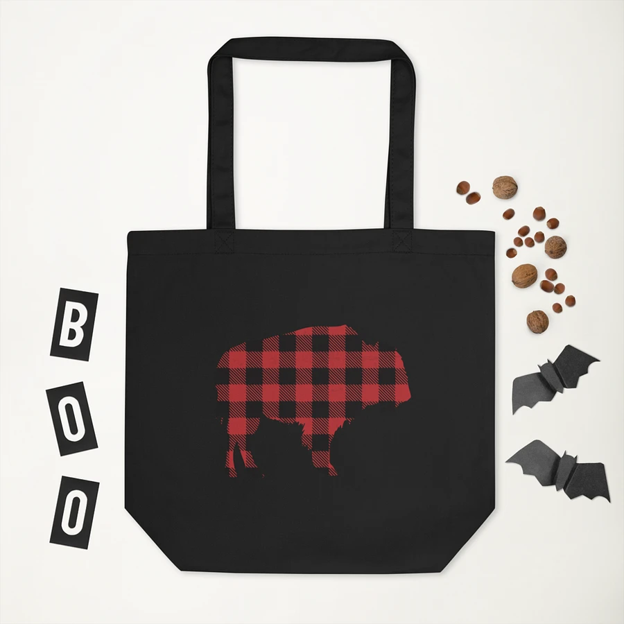 Buffalo Check Canvas Tote product image (3)