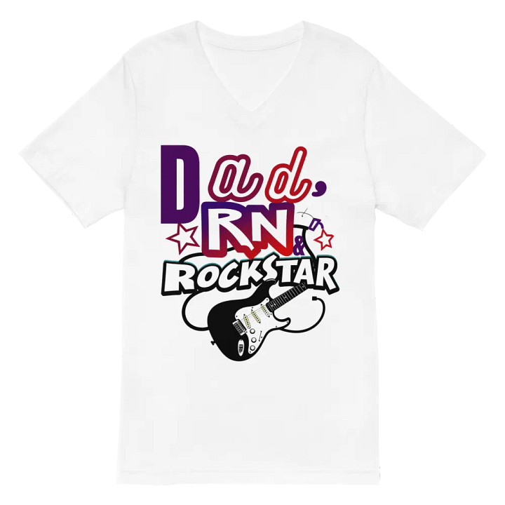 Rockstar Dad RN V-Neck Tee product image (2)