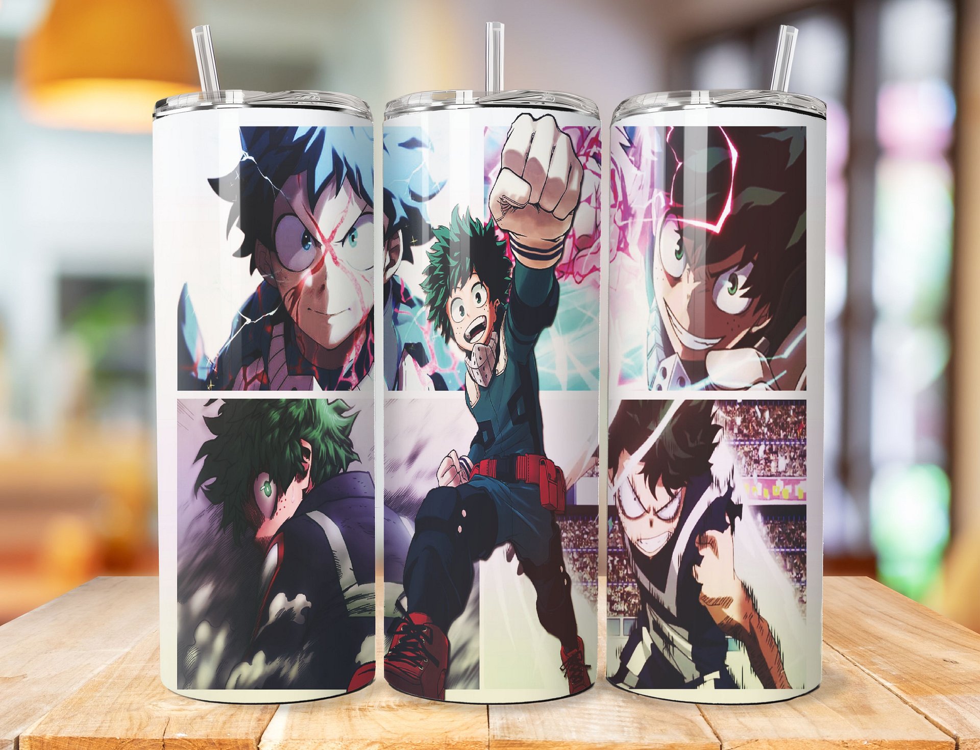 Izuku Midoriya 20 oz Stainless Steel Tumbler – My Hero Academia Hero Design product image (1)