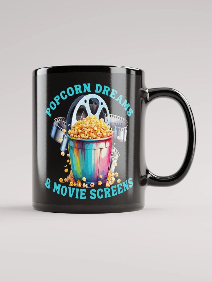 Novelty Graphic | Black Coffee Mug | Popcorn Dreams & Movie Screens product image (2)