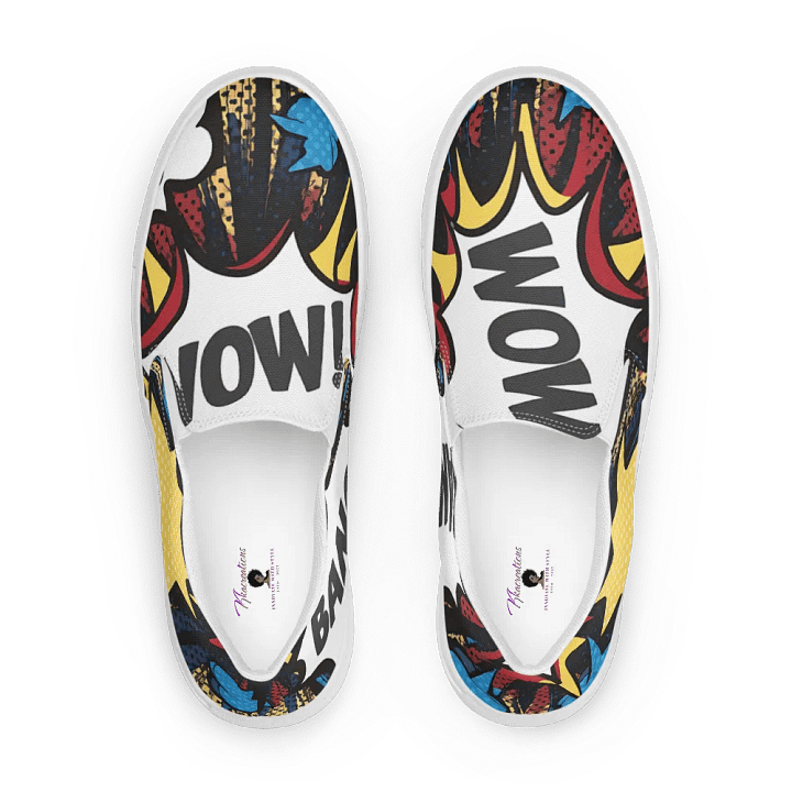 Pop-Art Explosion Men's Slip-On Shoes product image (2)