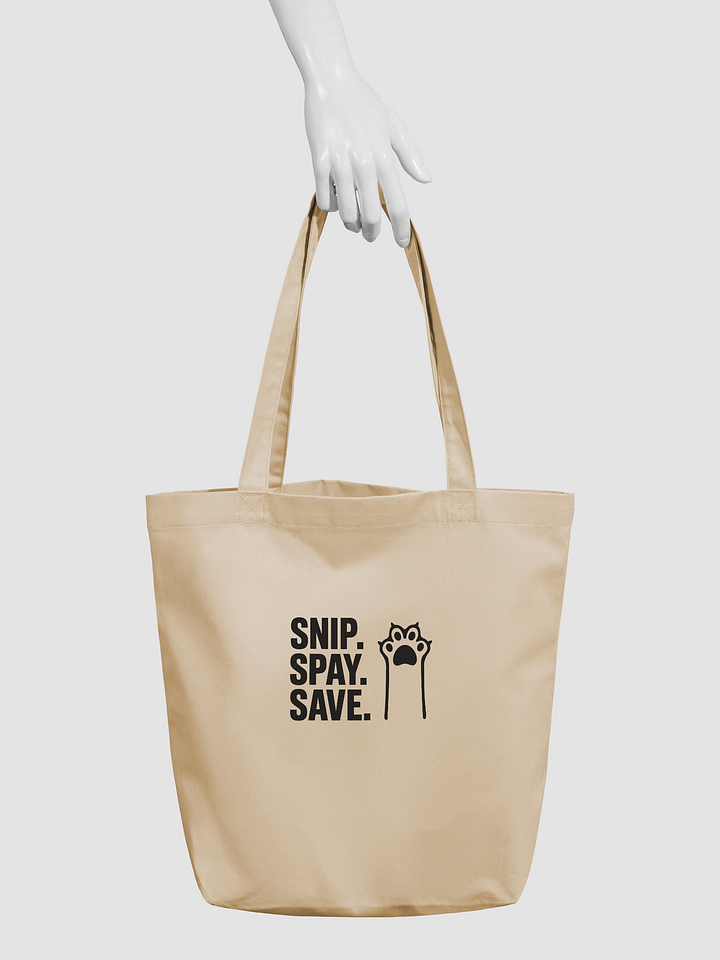 SNIP. SPAY. SAVE. | Eco-Friendly Tote Bag product image (2)