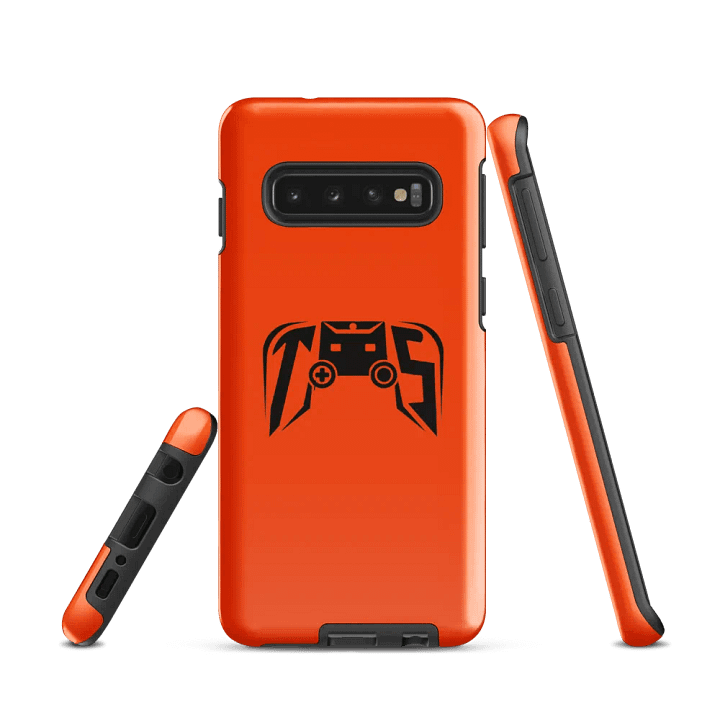 Tough Logo Case for Samsung® (Red-Orange) product image (1)