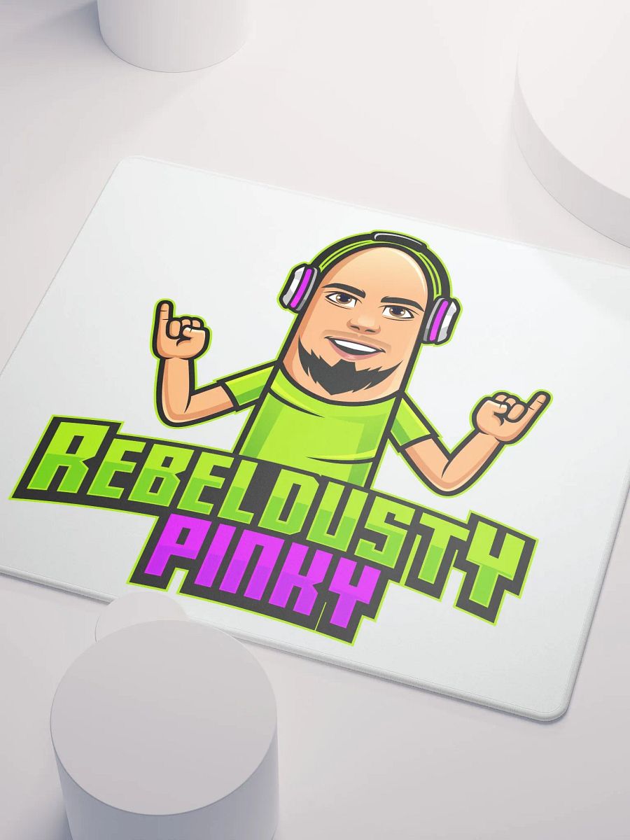 RebelDustyPinky Large Logo Mouse Pad product image (3)