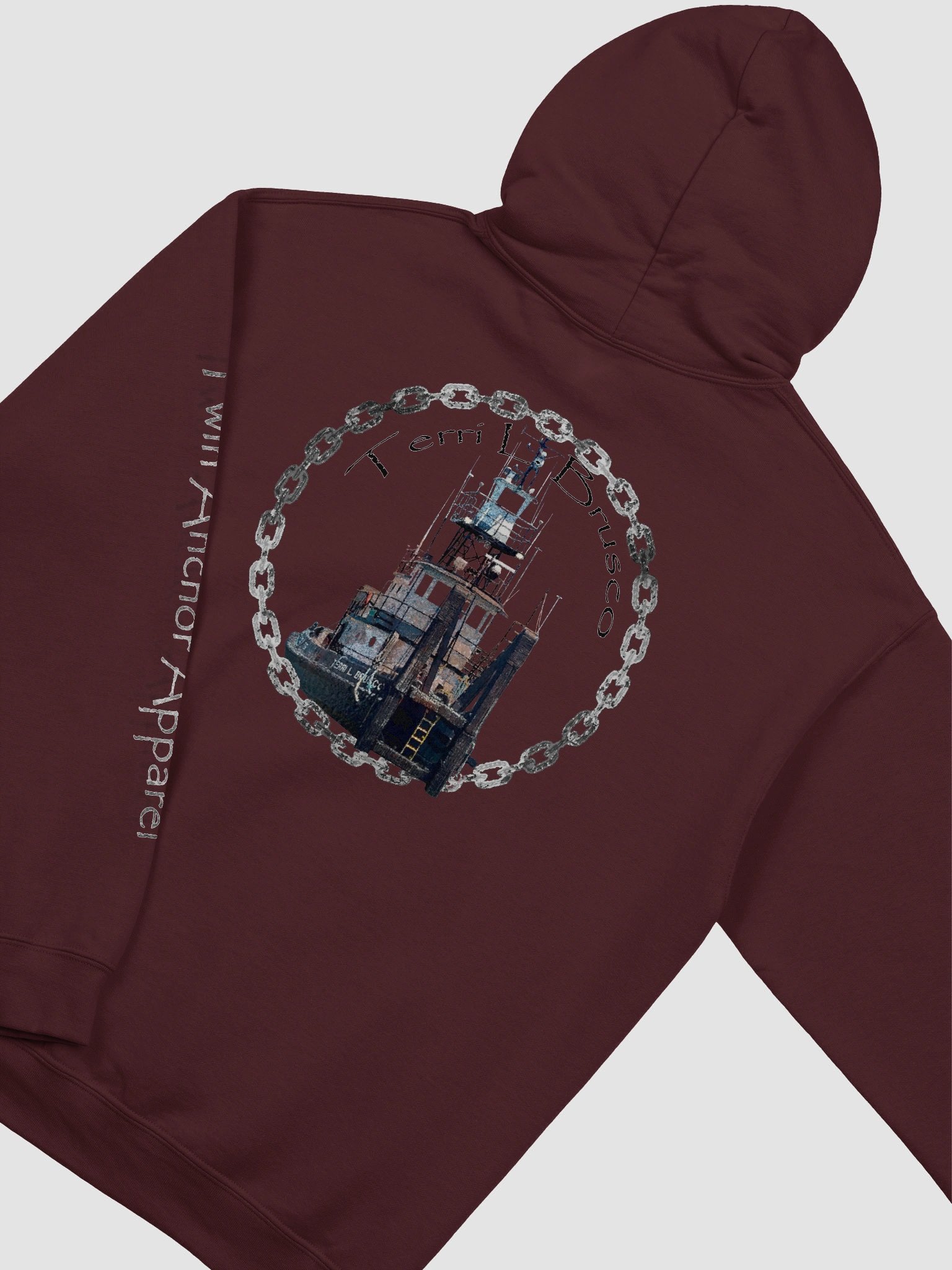 Terri L. Brusco Endless Chain - Sleeve Twin Anchor Hoodie product image (1)