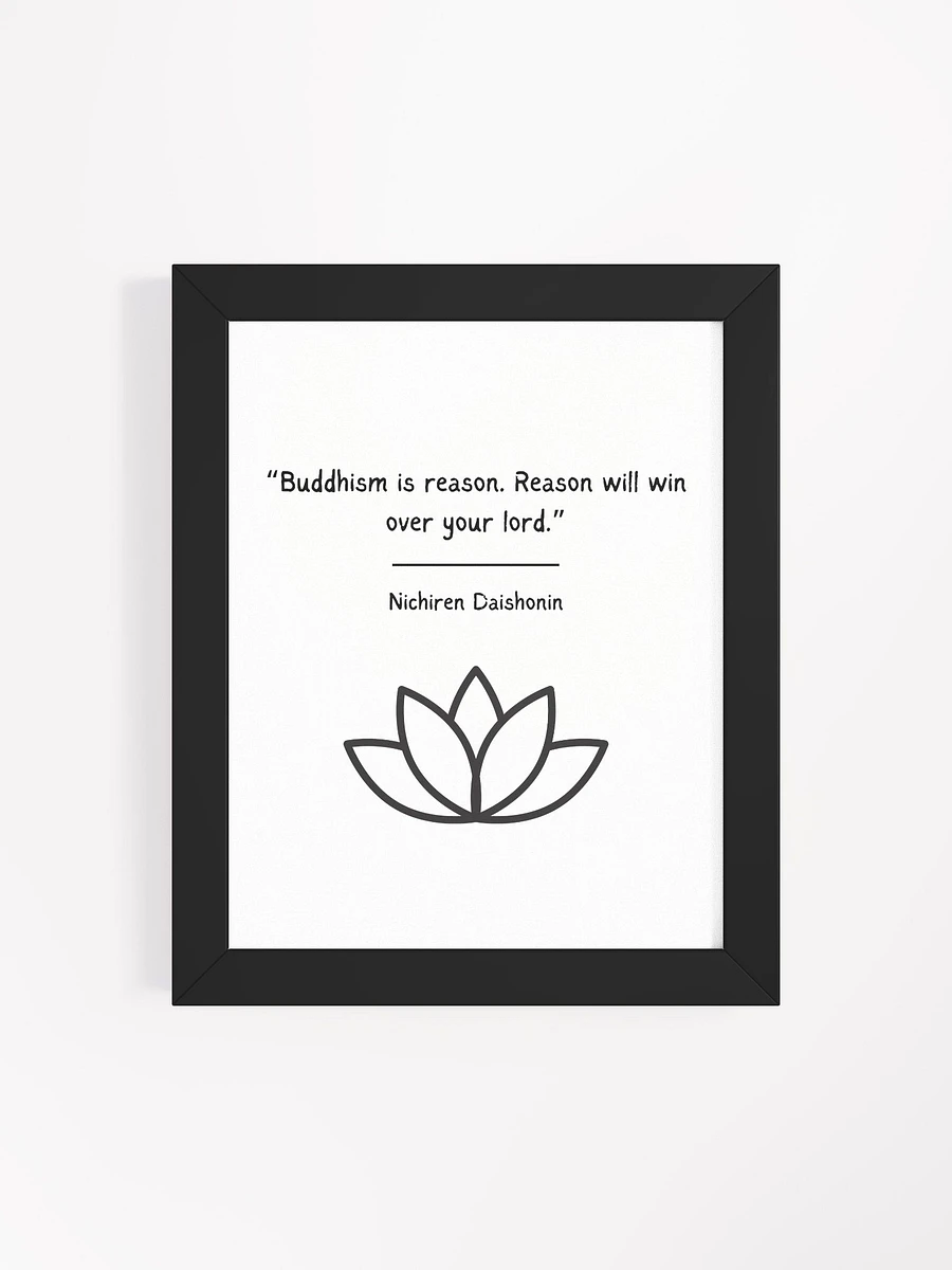 Buddhism is Reason Quote Nichiren Buddhism Quote product image (4)