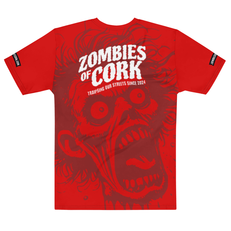 Zombie Floating Head Allover Print T-Shirt (Blood Red Version) product image (5)
