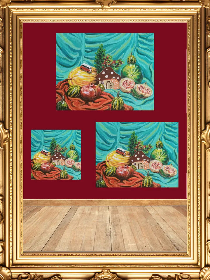 Whimsical Hedgehog Mushroom Sanctuary On Canvas product image (2)