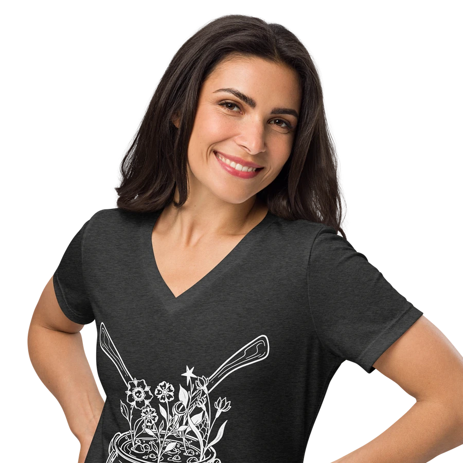 Henbane Coven Crest Bella+Canvas Women's Relaxed V-Neck T-Shirt product image (10)