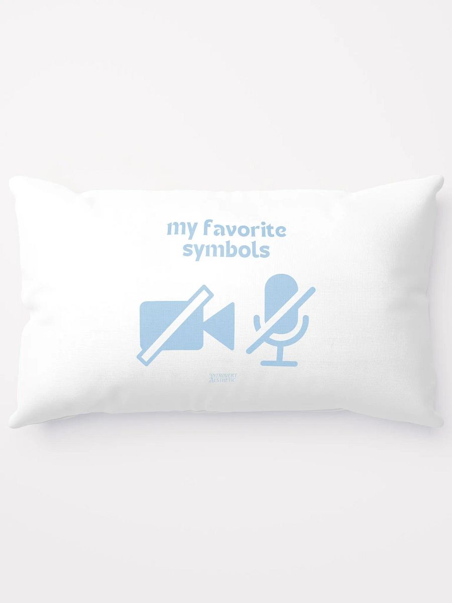 Silent Symbols All-Over Print Pillow product image (3)