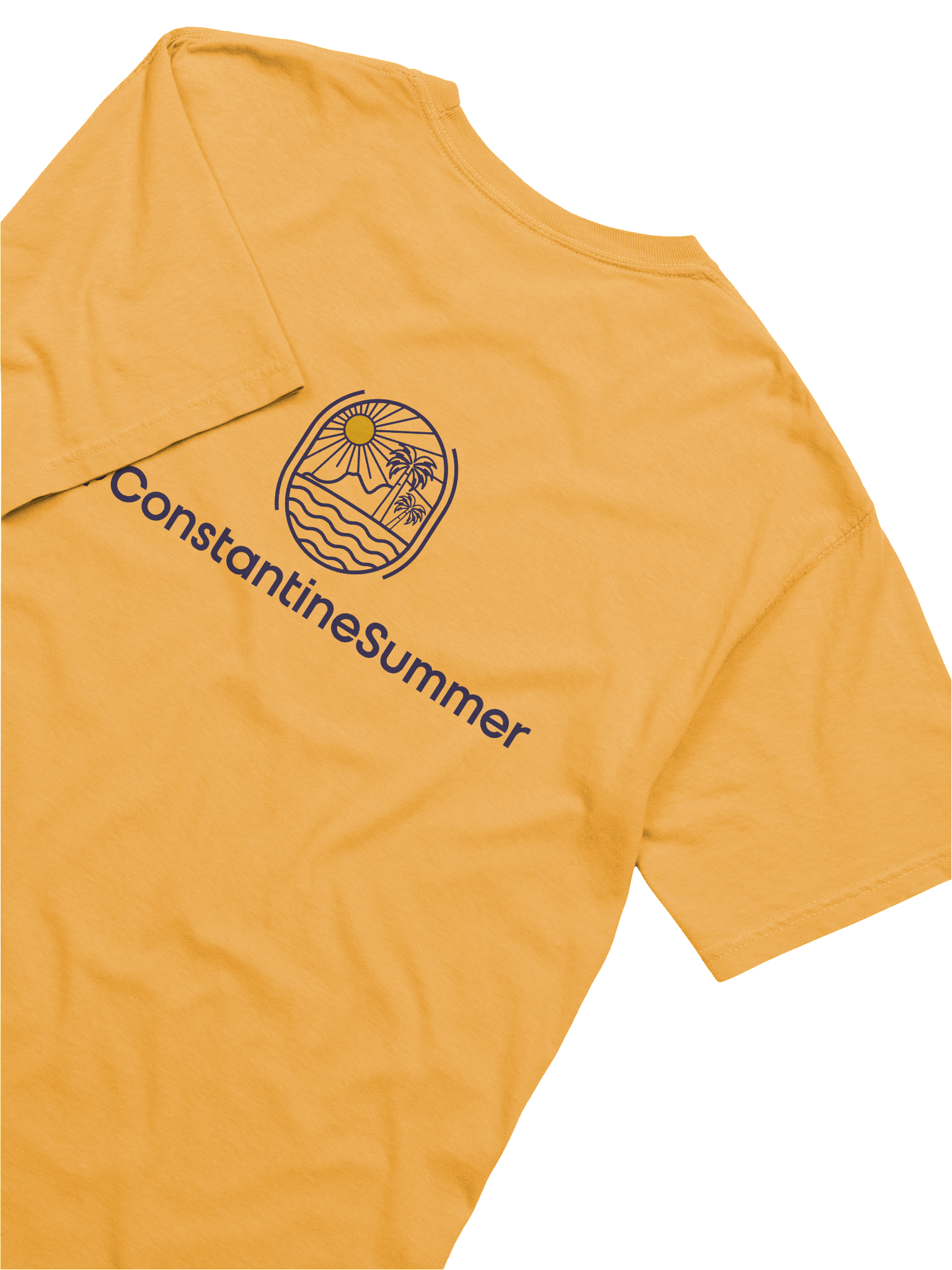 @CONSTANTINESUMMER: TROPICAL SUNSET VIBE T-SHIRT BY COMFORT COLORS (YELLOW) product image (6)