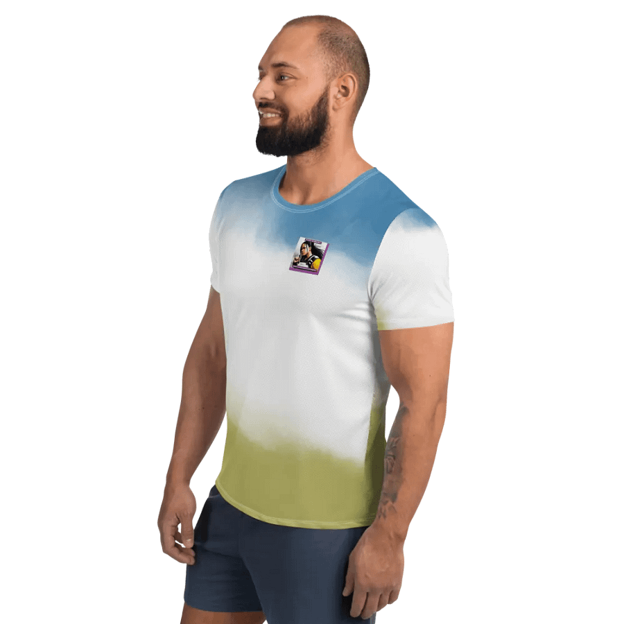 Comic Character Colorful Athletic T-Shirt product image (4)
