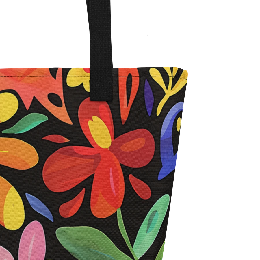 Tote Bag: Cheerful Wildflowers in Bloom Vibrant Floral Art Design product image (5)