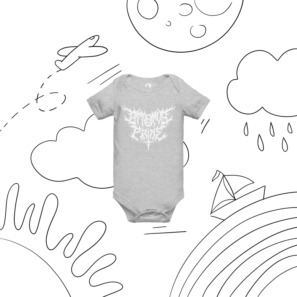 Toddler Onesie - Metal Logo (White) product image (36)