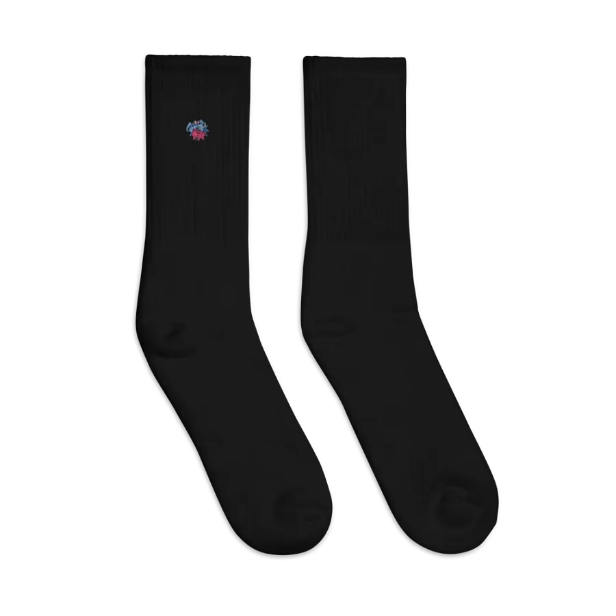 Mesmerizing Frogs Embroidered Crew Socks product image (4)