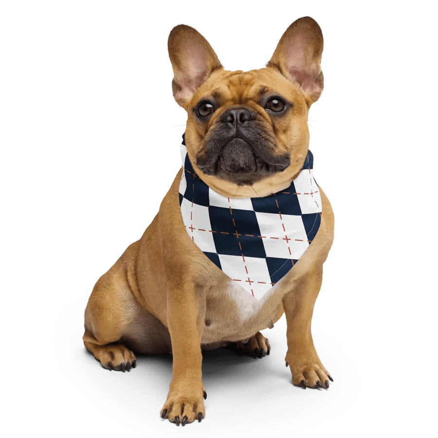 Eco-Chic Navy Diamond Geometric All-Over Bandana product image (5)