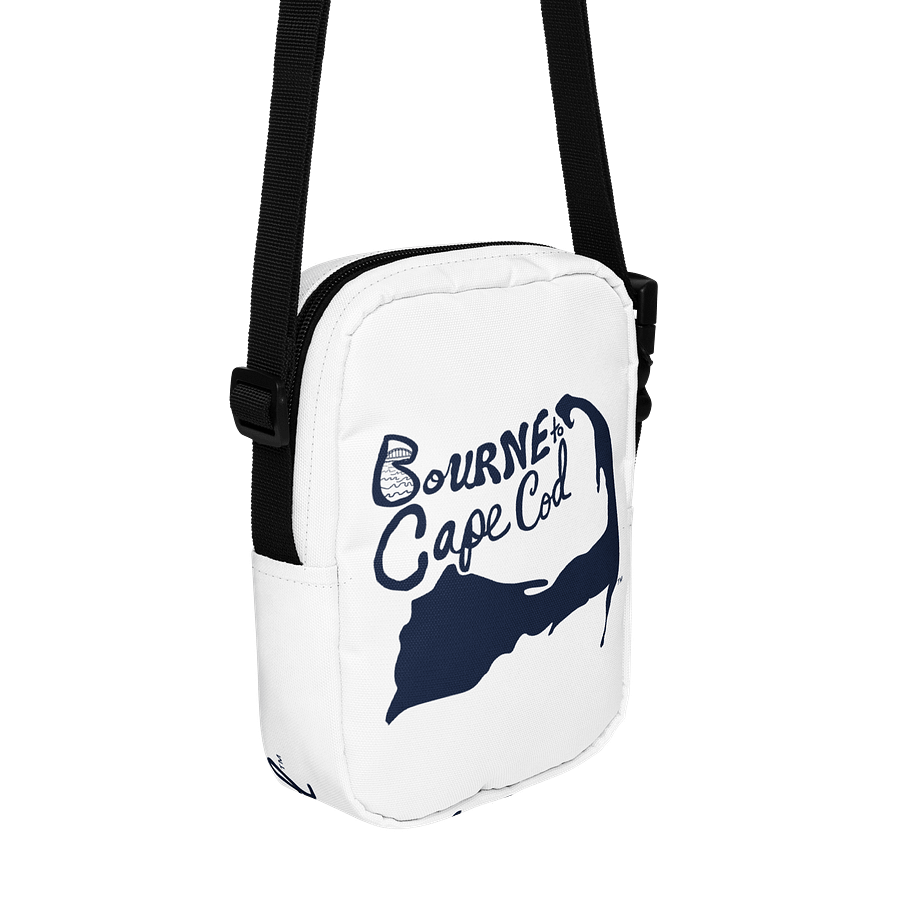 BOURNE to Cape Cod™ | Crossbody Bag | BRN.2C.C.™ | Utility On-the-Go | Coastal Cool Meets Everyday Carry | Navy Logos🌊🎒 product image (3)