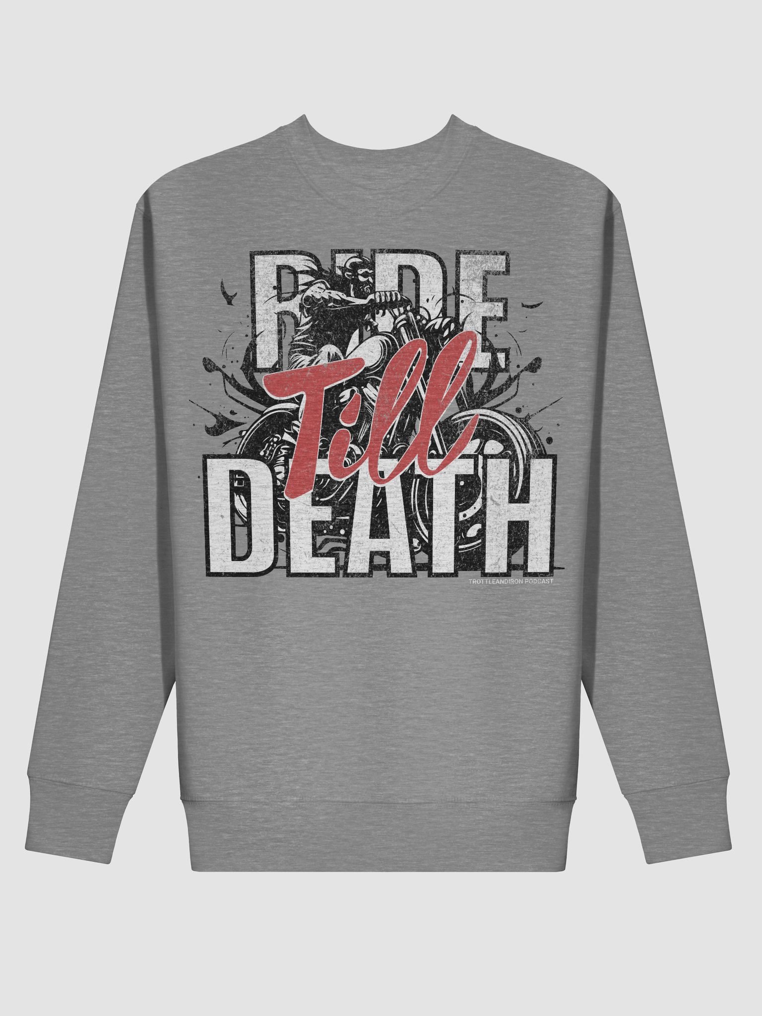 Throttle & Iron “Ride Till Death” Heavyweight Crewneck product image (38)