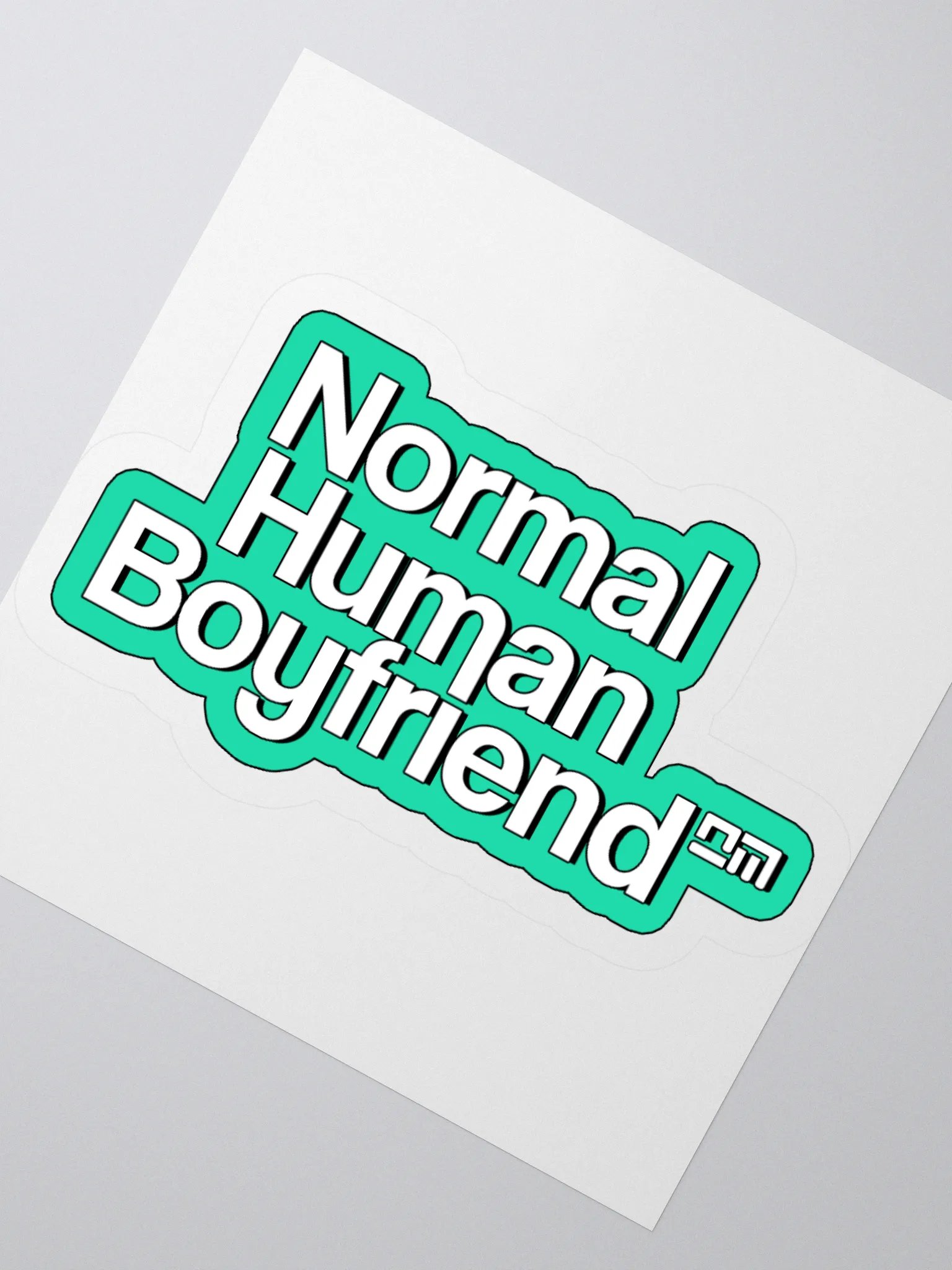 Centered 'Normal Human Boyfriend' Stickers product image (4)