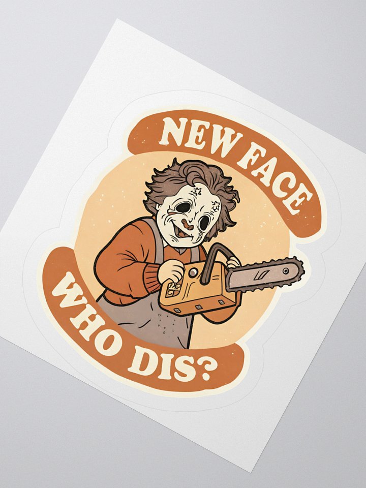 Retro Chainsaw Masker Sticker product image (4)