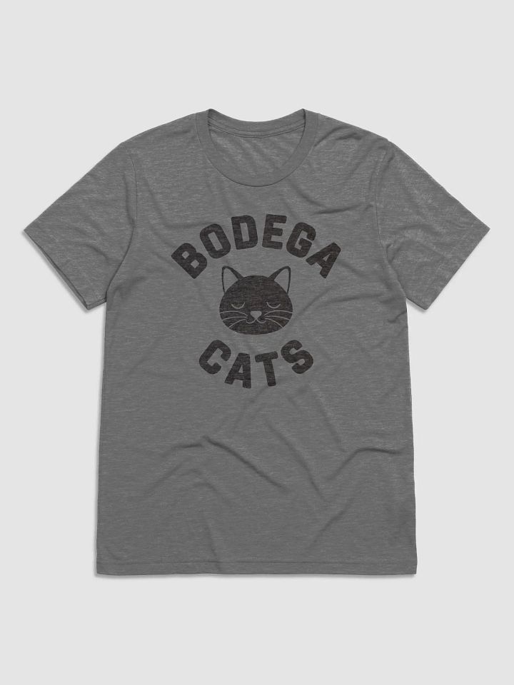 Bodega Cats // Unisex Triblend (Black Heather Text) product image (1)
