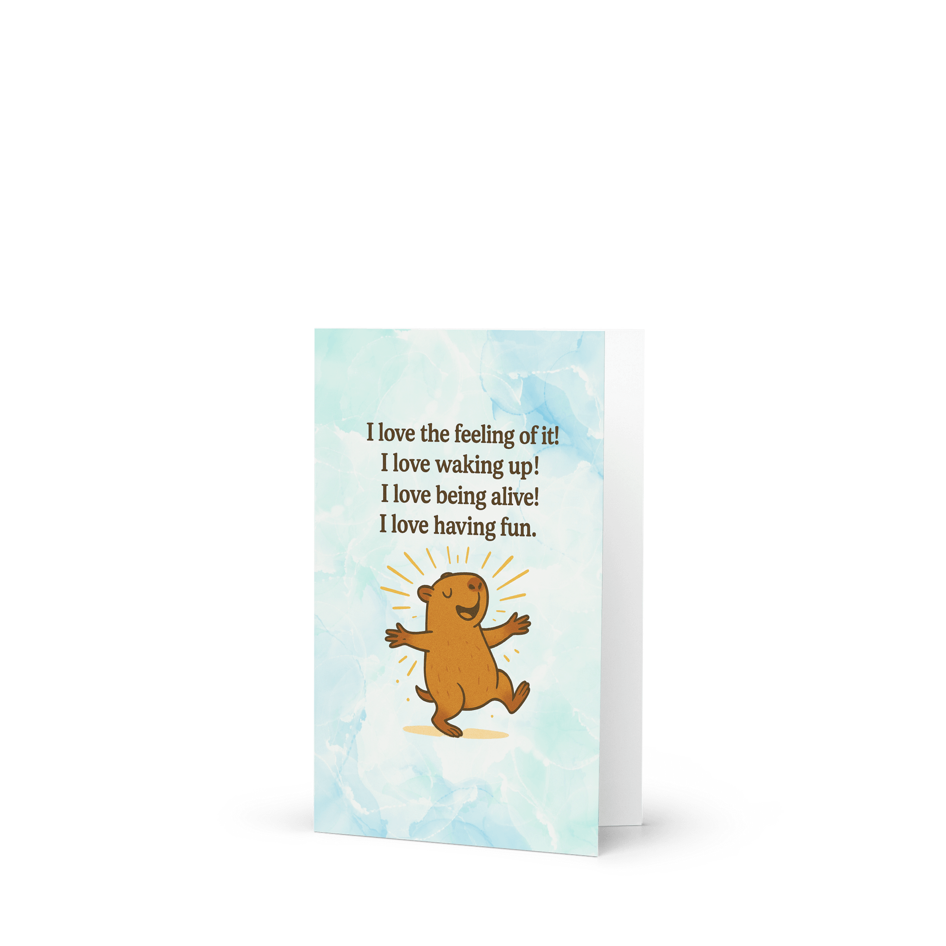 I Love The Feeling Of It Cappy - Card product image (4)