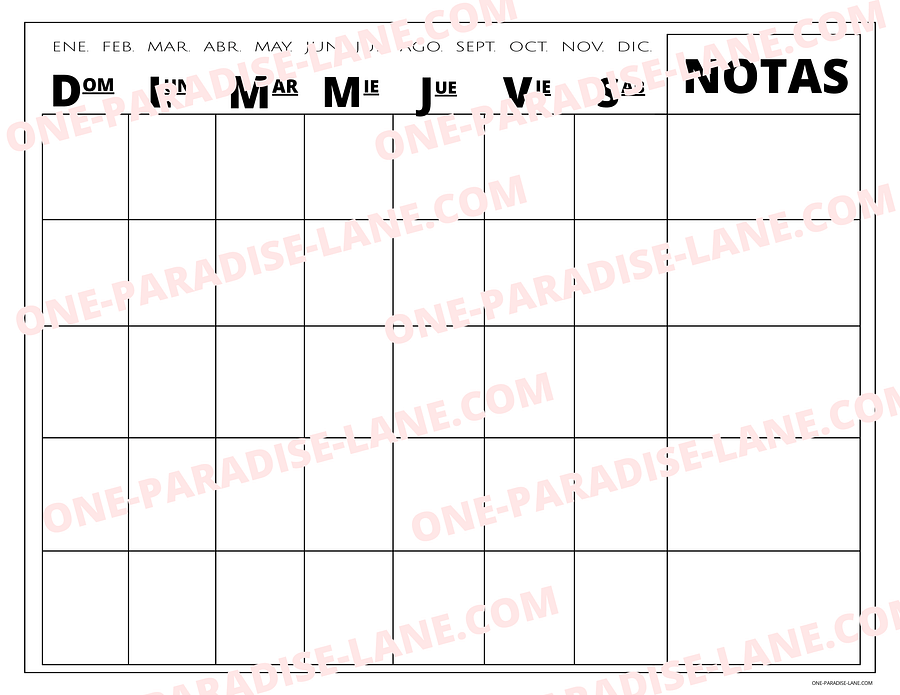 Calendario Digital Sin Fechas product image (1)