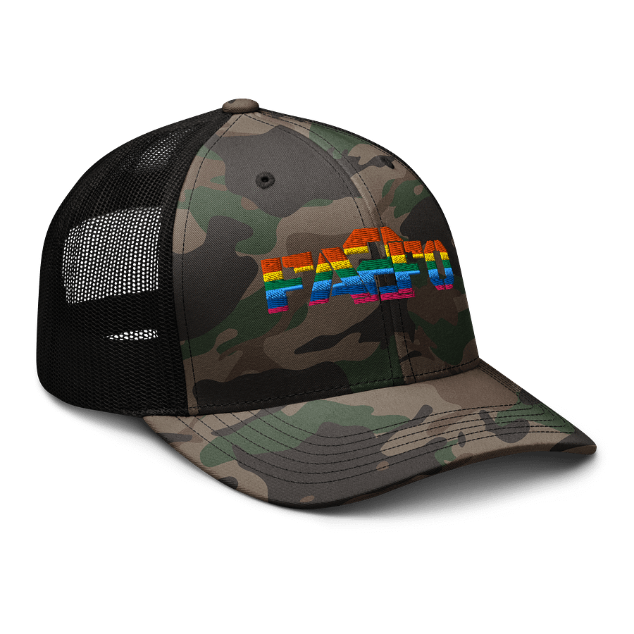 Pride FA2FO Camo Trucker Hat product image (8)